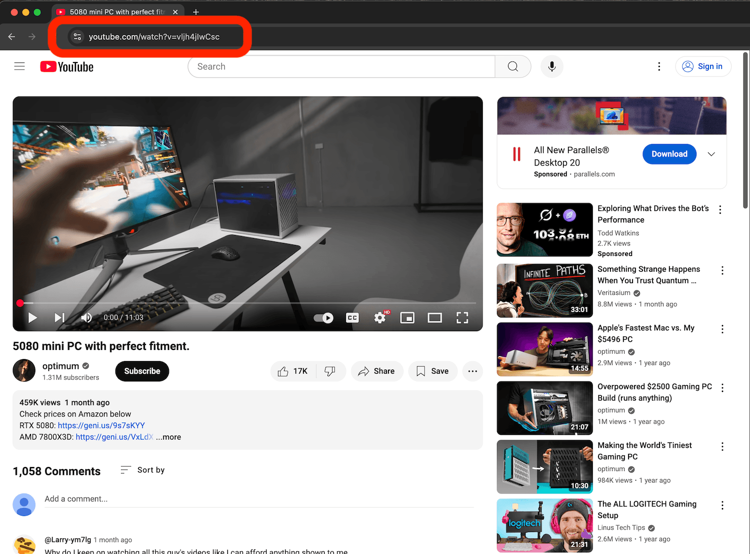 Copy Video URL - YouTube Transcript Generator